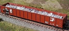Motrak Scrap Aluminum Load for Athearn/MDC 52' Mill Gondola - HO Scale Model
