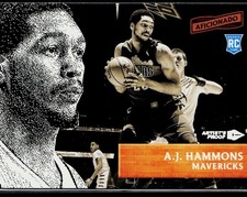 A.J. Hammons 2016-17 Panini Aficionado #77 Artist's Proof Rookie Mavericks