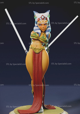 Ahsoka Tano Cute Sexy Figure V6! 3D Printed 16k! HandPainted or Unpainted!