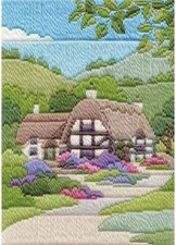 Derwentwater Designs Long Stitch Kit - Summer Cottage