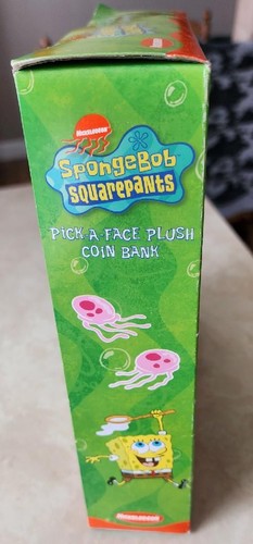 NOS VIACOM 2002 NICKELODEON SPONGEBOB SCHWAMMKOPF WÄHLEN SIE EIN GESICHT PLÜSCH MÜNZBANK - Bild 6 von 14