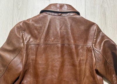 Eddie Bauer Womens Lamb Leather Zip Jacket Brown Small Y2K | eBay
