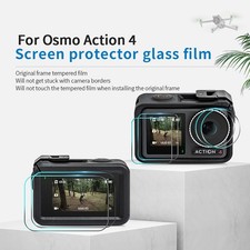 Main  Front Screen  Lens Protection Glass Film Set for DJI Osmo Action4 Camera