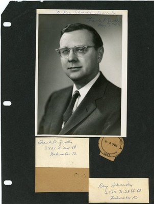 Frank E. (or P.) Zeidler - Signed Item on Collage (Last Socialist Mayor of City)