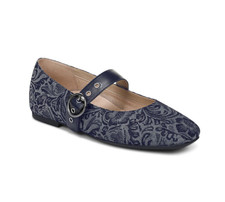 Best Seller VIONIC Hattie Mary Jane Flat - Dark Denim NEW WITH BOX