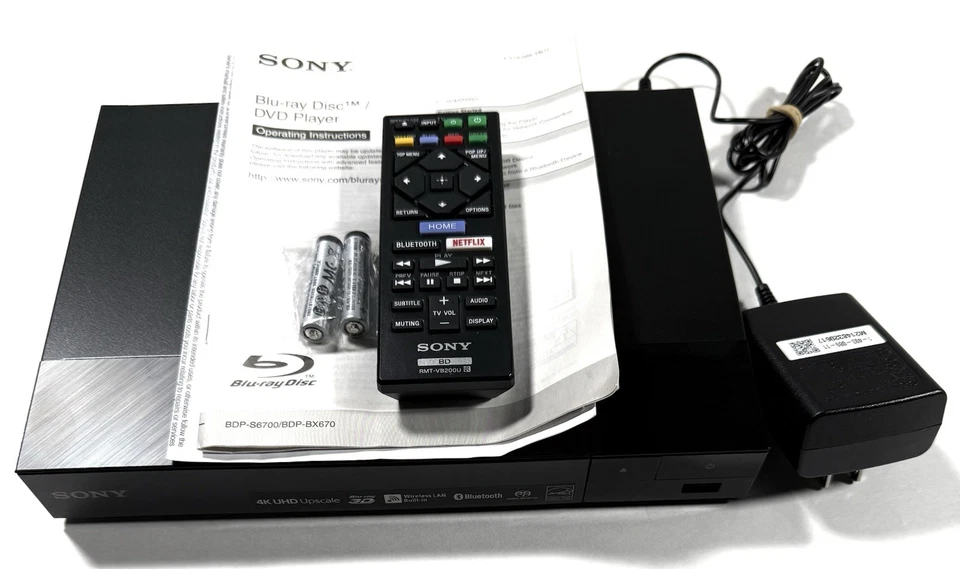 Sony 4K Upscaling 3D Streaming Blu-ray Disc Player BDPS6700 Black - Image 2 of 4