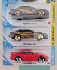 HOT WHEELS NISSAN SILVIA  S13 SET OF THREE VARIATIONS