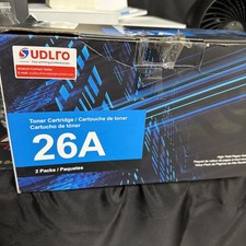Qty. of 2 Black Ink CF226A 26A Laser Toner Cartridge Two Pack Black Open Box