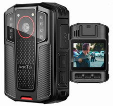 AeroTek T05 4K UHD Body Camera Built-in GPS Night Vision Waterproof 2.0"