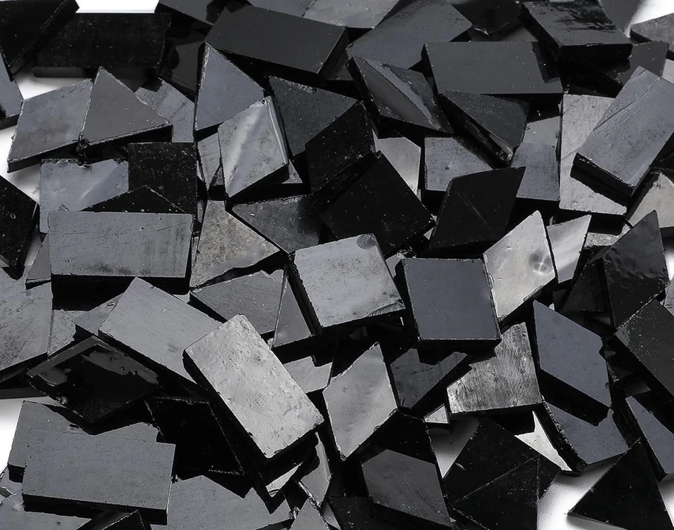 Opciones multicolores, azulejos de mosaico de vidrio para manualidades, 4 formas mezcladas colores brillantes... Foto 2 de 4