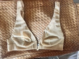La Perla Tan Cream Light Wireless Bra Made in Italy Size 2 or USA 34