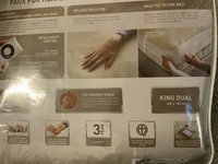 Dreamland Intelliheat Faux Fur Heated Mattress Protector, King Size 200 X 150 cm