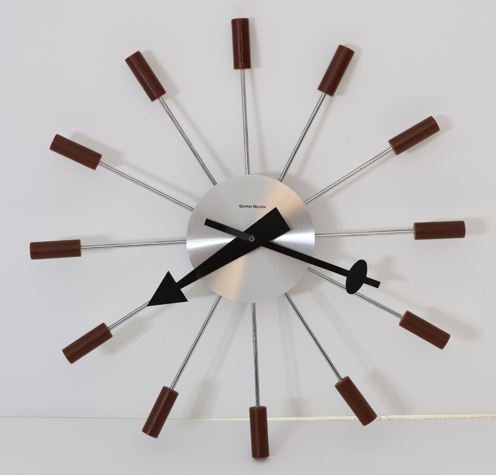 George Nelson 24” Wall Clock Atomic MCM Mid Century Modern
