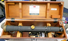 Keuffel & Esser Co. Lunette de visée Transit P5003 dans étui de voyage en bois