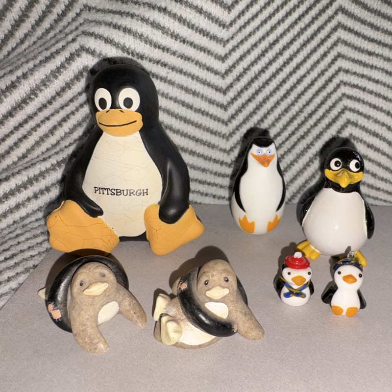 Lot of 7 Cute Penguin Figurines Collectibles Decorative