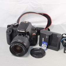 Canon EOS Rebel T100 18MP DSLR Camera W 18-55mm Lens GOOD SHUTTER 15,267
