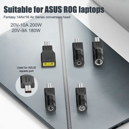 200W Laptop Power Adapter DC Female To Asus Square Adapter For ROG 16 14 Air - Zdjęcie 5 z 22