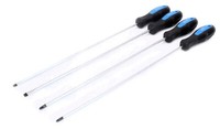 Schraubendreher Extra Lang Schraubenzieher Satz 4Tlg 450Mm Schlitz Kreuz PH1 PH2