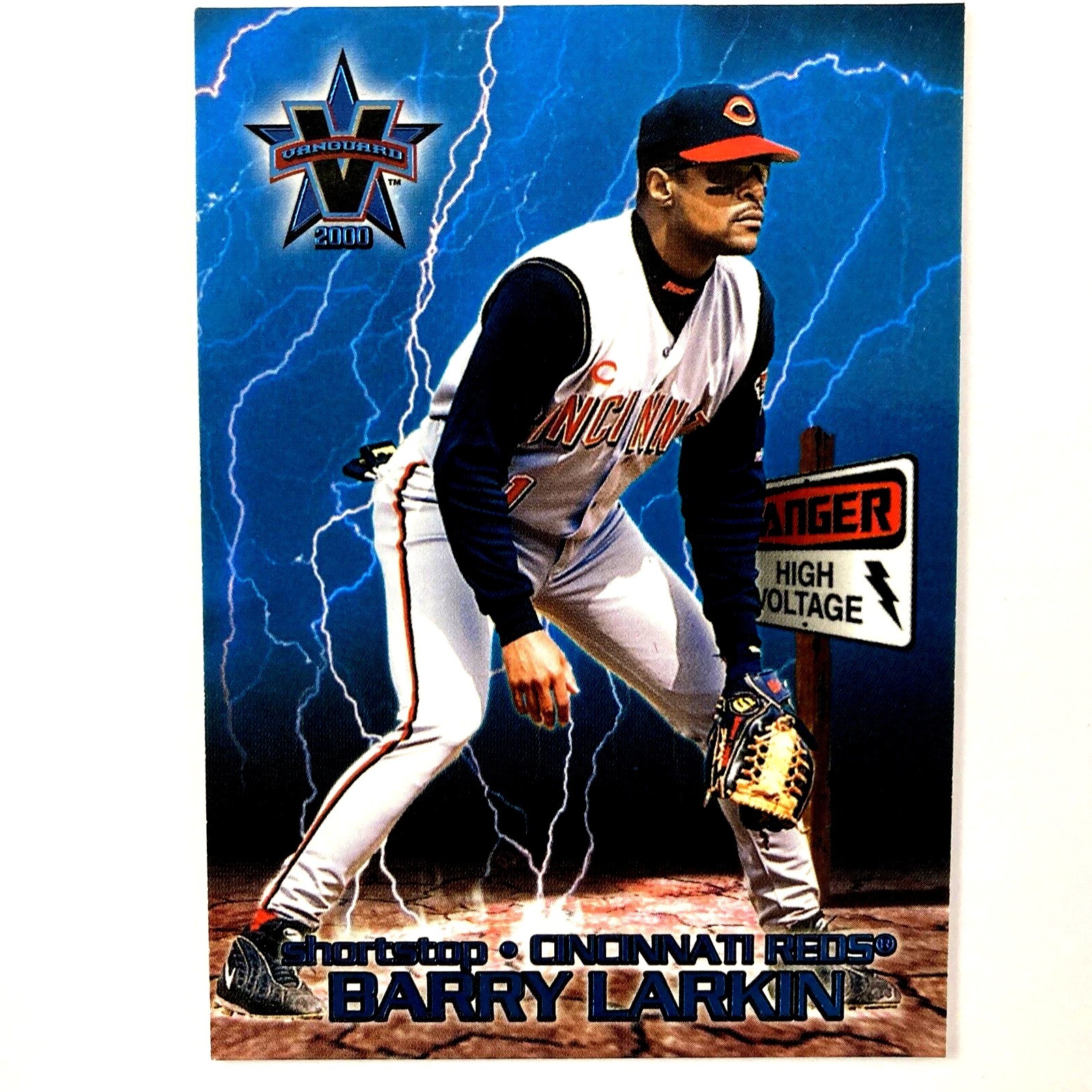 Barry Larkin 2000 Pacific Vanguard High Voltage #13 MLB HOF Cincinnati Reds