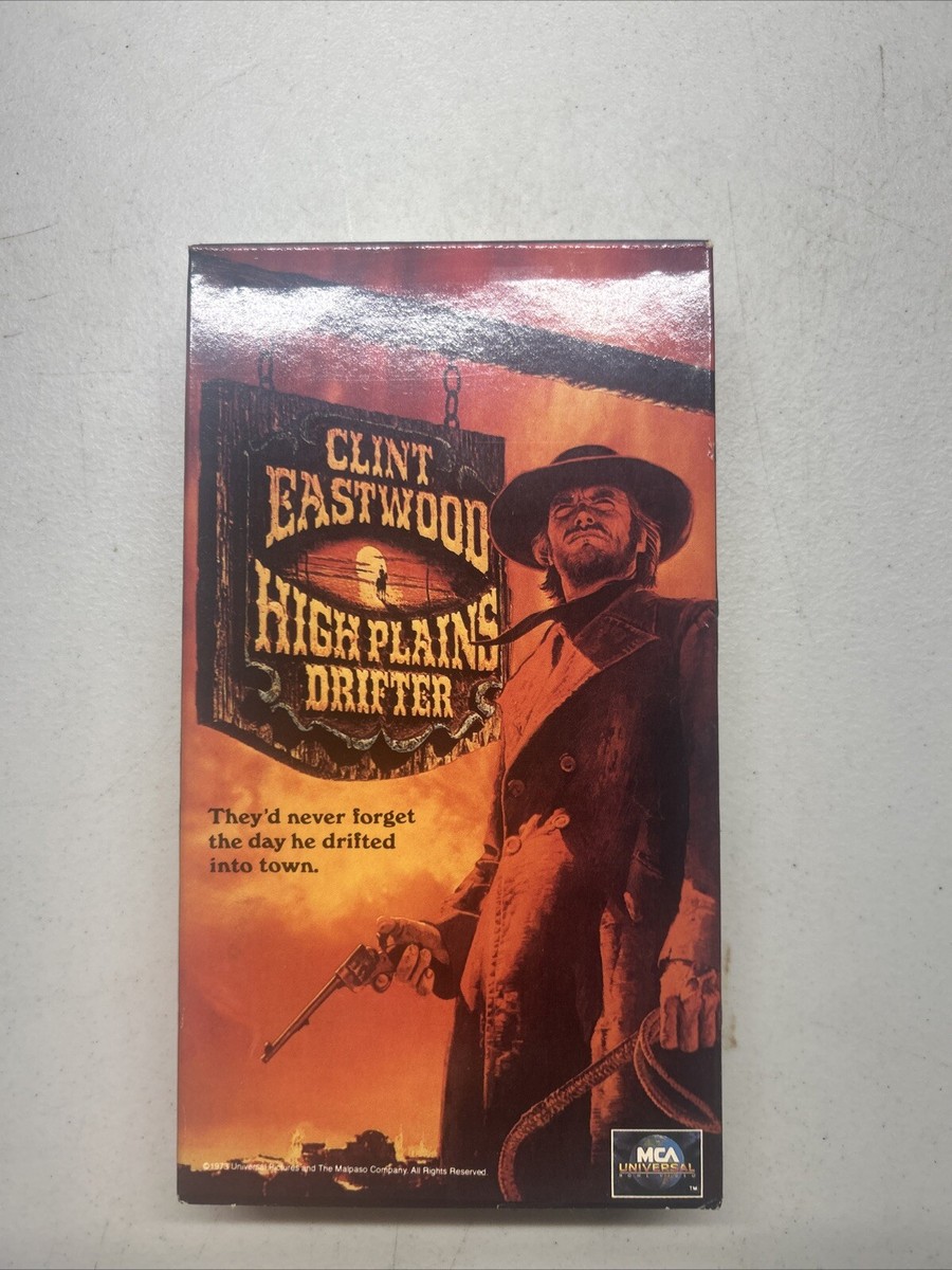 HIGH PLAINS DRIFTER VHS Clint Eastwood, Verna Bloom, Mariana Hill