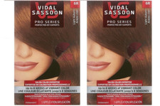 2 x Vidal Sassoon Permanent Hair Color 6R Light Auburn