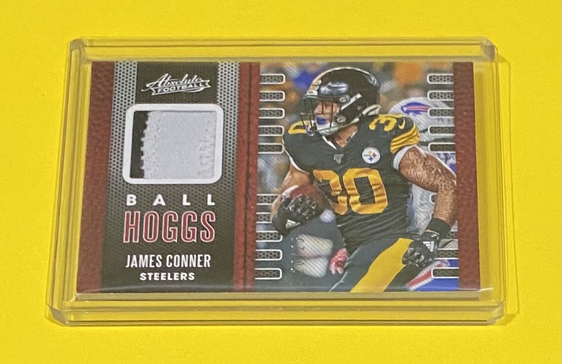 2020 Absolute James Conner BALL HOGGS Jersey Relic PRIME /25 Steelers #6 SP 🔥