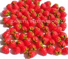 50 Dollhouse Miniature Strawberries Doll Mini Tiny Food Fruit Strawberry