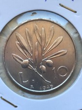 MONETA ITALIA 10 LIRE 1949 REPUBLICA ALLUMINIO PEGASO - ULIVO - SPL - ITALY COIN