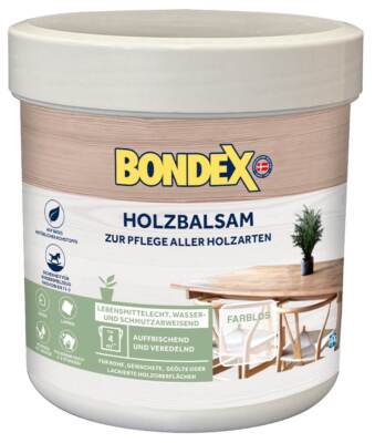 Bondex Holzbalsam Farblos 0,25L jede Holzart Holzschutz Pflege schmutzabweisend