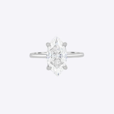 Diamant-Verlobungsring im Marquise-Schliff Lab Grown IGI 1,50 ct PT950 Platin...