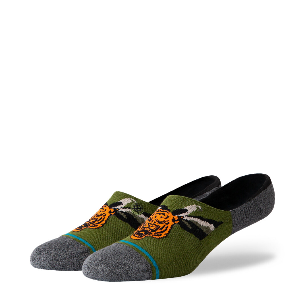 Мужские носки-невидимки Stance Big Cat INFIKNIT Super Invisible Socks зеленые 2990₽