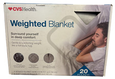 CVS Weighted Blanket 20lb 48" x 72" gray 
