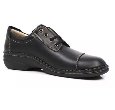 Finn Comfort Lexington Leather Black Oxfords Z4365 Men's
