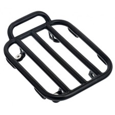 Motone Luggage Rack Stainless Steel Black For Harley-Davidson And Custom Bikes