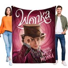 Wonka Blanket for Kids, Soft Warm Flannel Throw Blanket for Gifts Home Decor