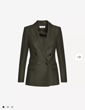 Reiss Ledbury Double-breasted Wool-blend Blazer