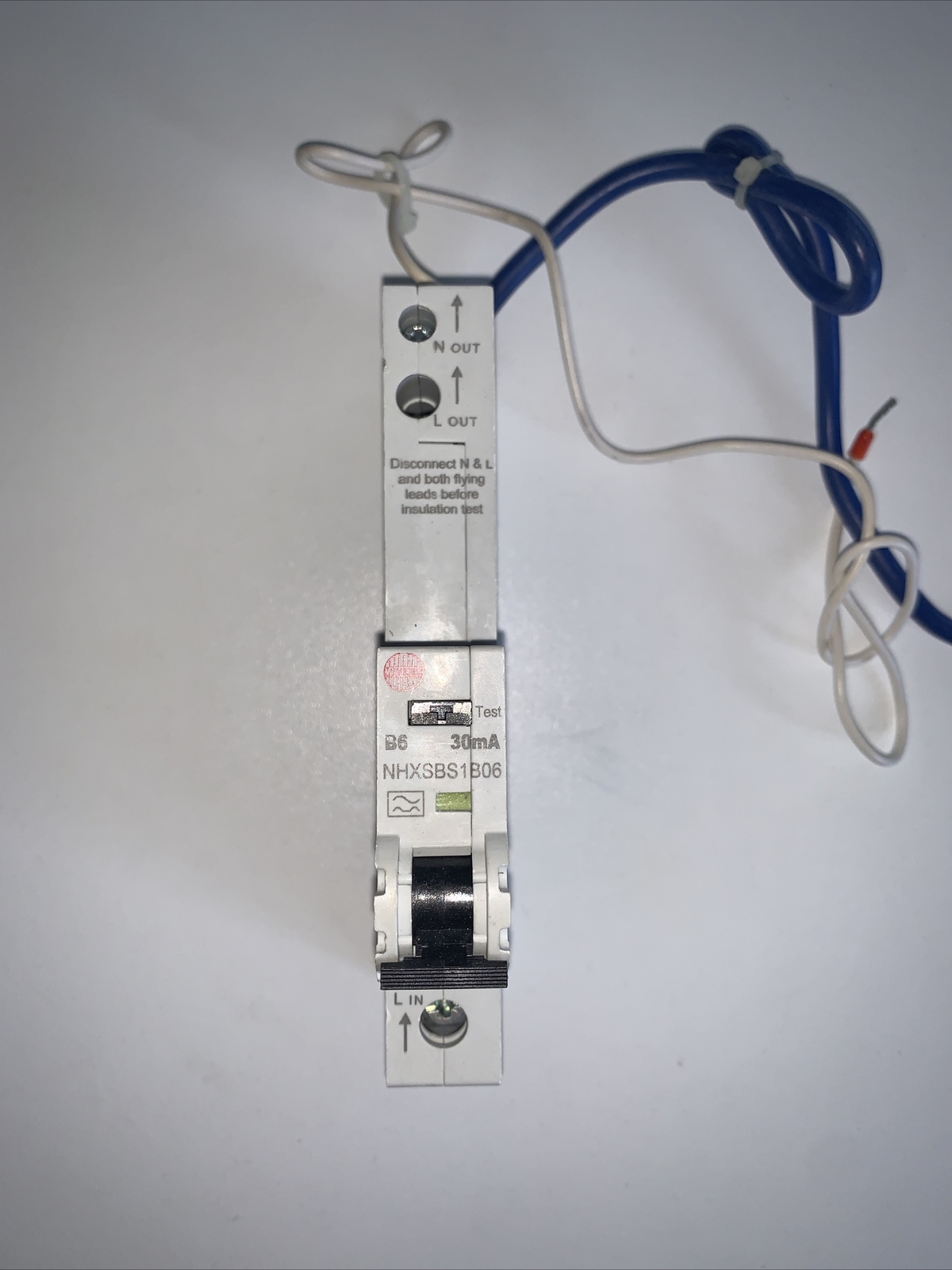 Wylex RCBO 6 Amp 30mA Type B 6A NHXSBS Range B6 NHXSBS1B06 - VAT REG’D
