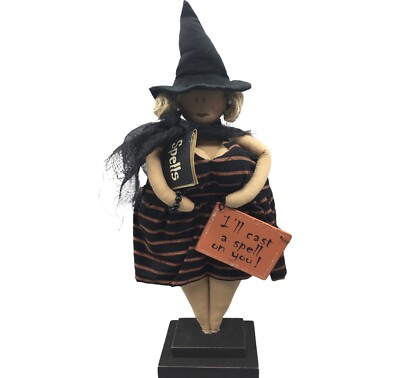 Rare Halloween Decor Busty Bosom Witch Doll I Ll Cast A Spell On You Ebay