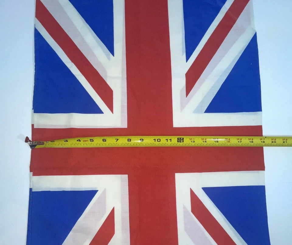 Union Jack Pillow Case 30x19 Made In England Polyester Cotton Blend British Used - Image 4 of 4