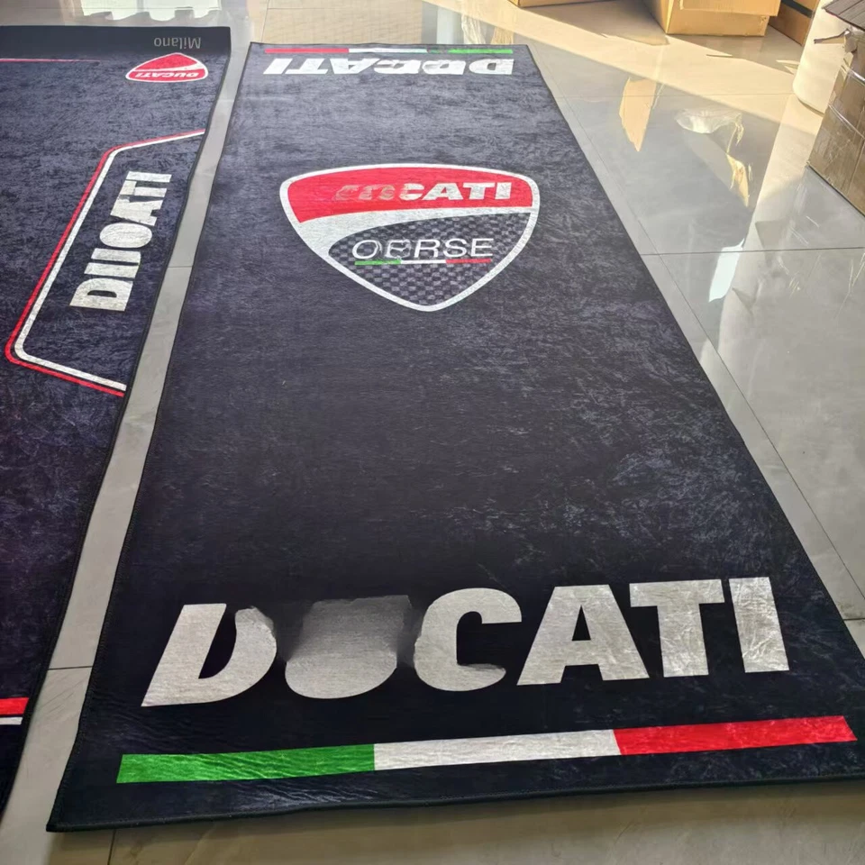 Alfombrilla de garaje para exhibición de piso Ducati 220x80 cm V4 V4S V2 MONSTER 950 821 937 939 Foto 2 de 4