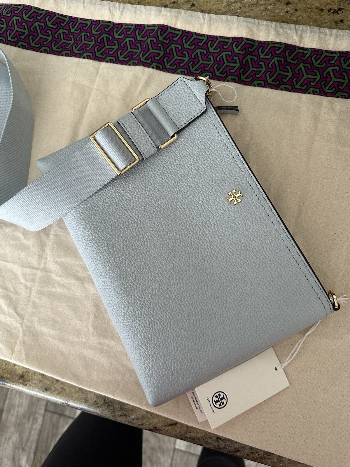 New Tory Burch Blake Swingpack Crossbody Seltzer