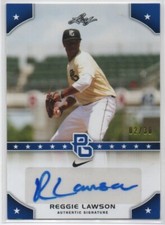 2015 Leaf Perfect Game National Showcase Blue /30 Reggie Lawson PADRES Auto