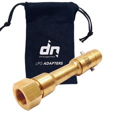 LPG GPL JIC UK Bayonet To Refill Gaslow GasIt Bottle 3/4"Unf To 21.8mm brass