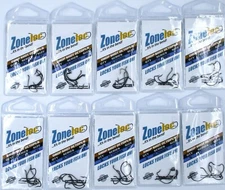 (10) Packs Zoneloc Drop Shot Octopus Fish Hooks Size 1 ZL700BN-1 Brand New