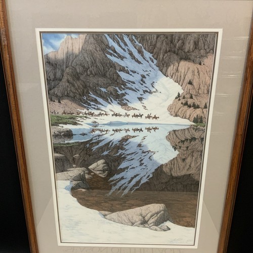 Season of the Eagle Bev Doolittle 1987 Signed/Numbered 25504 Framed Print - Picture 2 of 7
