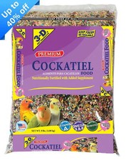 3-D Pet Products Premium Cockatiel Mix Bird Food Seeds with Probiotics 9 lb. Bag
