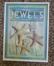 Patrick Reid O' brien framed wooden Plaque Like Jewels wall art