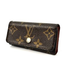 Louis Vuitton Key Case Monogram Holder Leather Brown From JAPAN