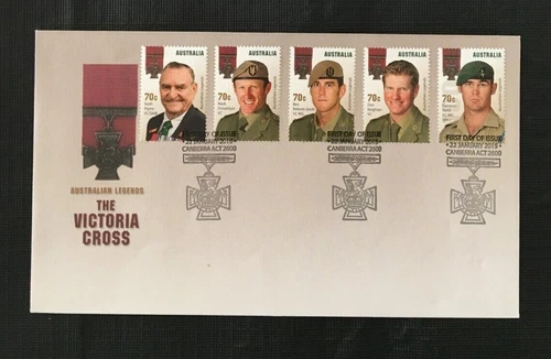 MAFD543) Australia 2015 Victoria Cross Legends FDC