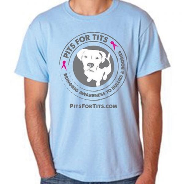Pits for Tits Unisex T-Shirt- Pit Bull Breast Cancer Awareness - Free Shipping | eBay